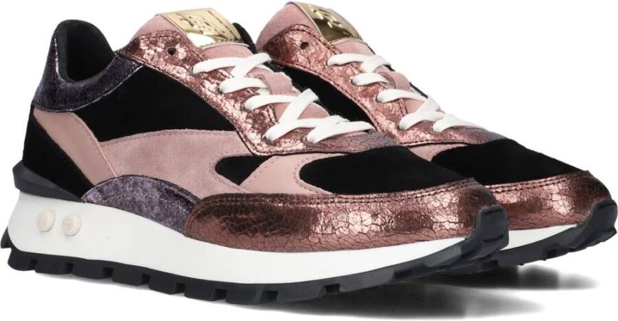 Floris van Bommel Roze Blok Sneakers Multicolor Dames
