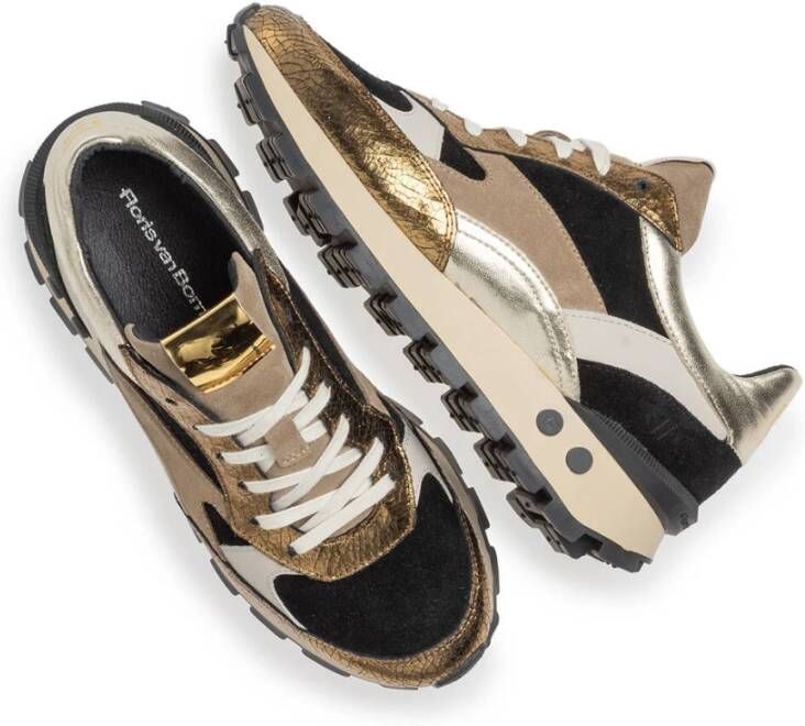 Floris van Bommel Sneakers Blokki 04.00 Brown Dames