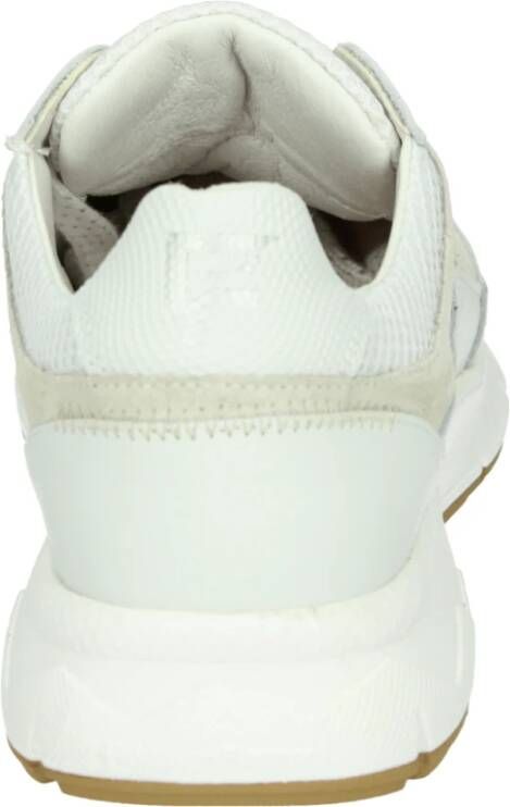 Floris van Bommel Sportieve Lage Sneakers Wit Patroon