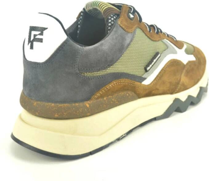 Floris van Bommel Taupe Combi Runner N. Schoenen Multicolor Heren