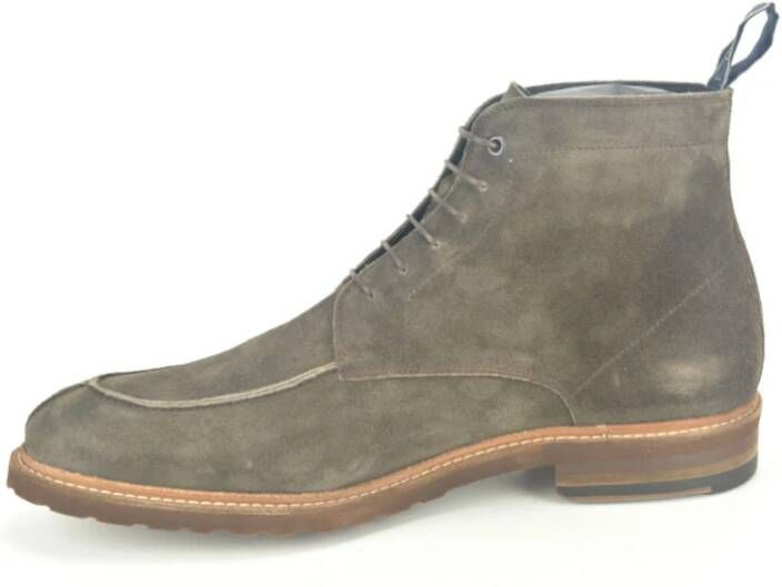 Floris van Bommel Taupe Daim Boot N.+Naad Beige Heren