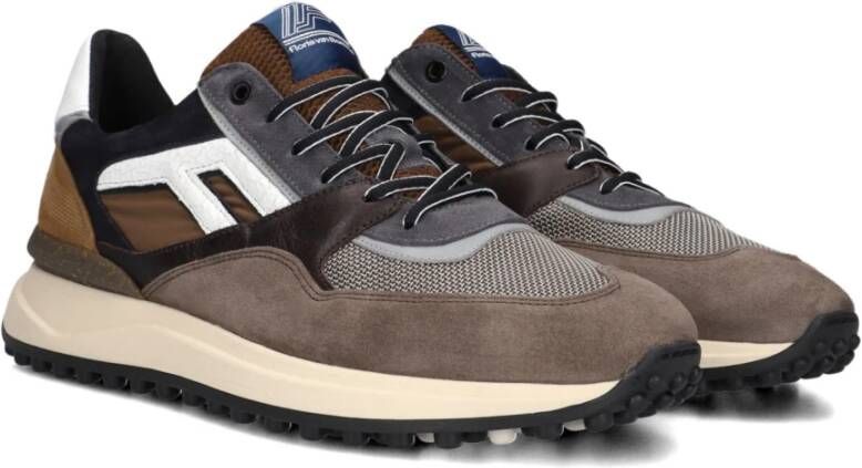 Floris van Bommel Taupe Heren Sneakers Sfm-10139 Multicolor Heren
