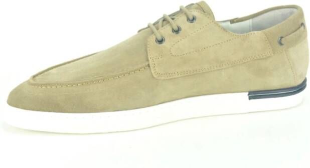 Floris van Bommel Taupe Suède Bootschoen Beige Heren