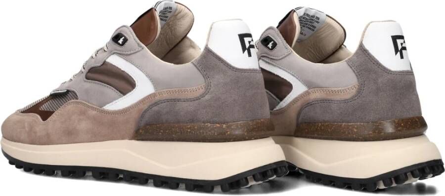 Floris van Bommel Taupe Suede Lage Sneakers Sfm-10159 Multicolor Heren