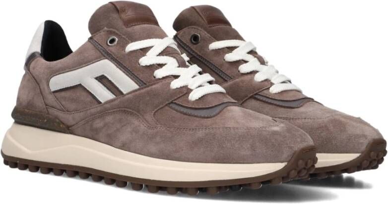 Floris van Bommel Taupe Suède Sneakers voor Heren