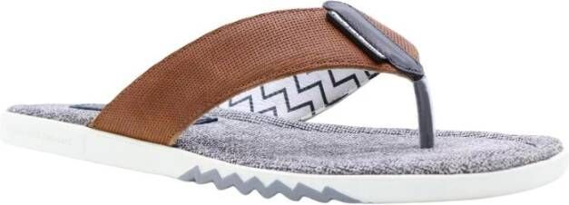 Floris van Bommel Teenslipper shoes Bruin Heren