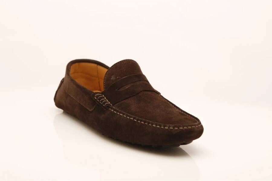 Van Bommel Bruin Suède Loafer Brown Heren