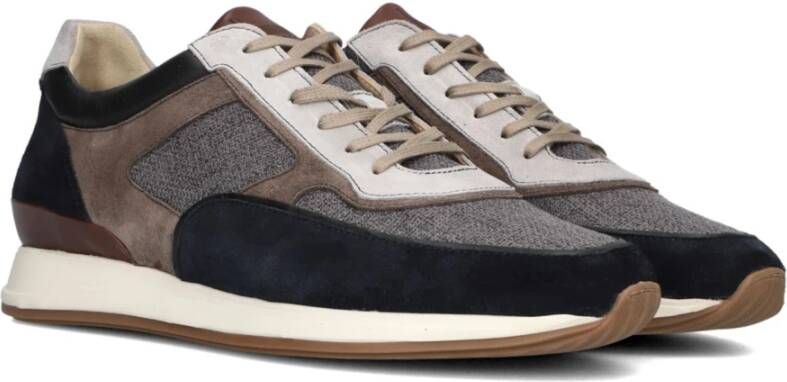 Van Bommel Grijze lage sneakers voor heren