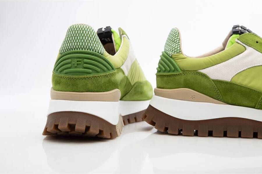 Van Bommel Groene Sneaker met Sportieve Zool Green Heren