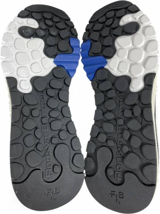 Van Bommel Sport Printed Leren Sneaker Wit