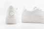 Van Bommel Wit leren sneaker met F logo White Dames - Thumbnail 4