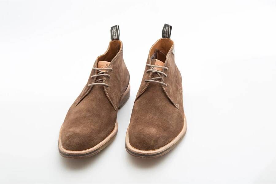 Van Bommel Zomer Crêpe Zool Veterschoen Brown Heren