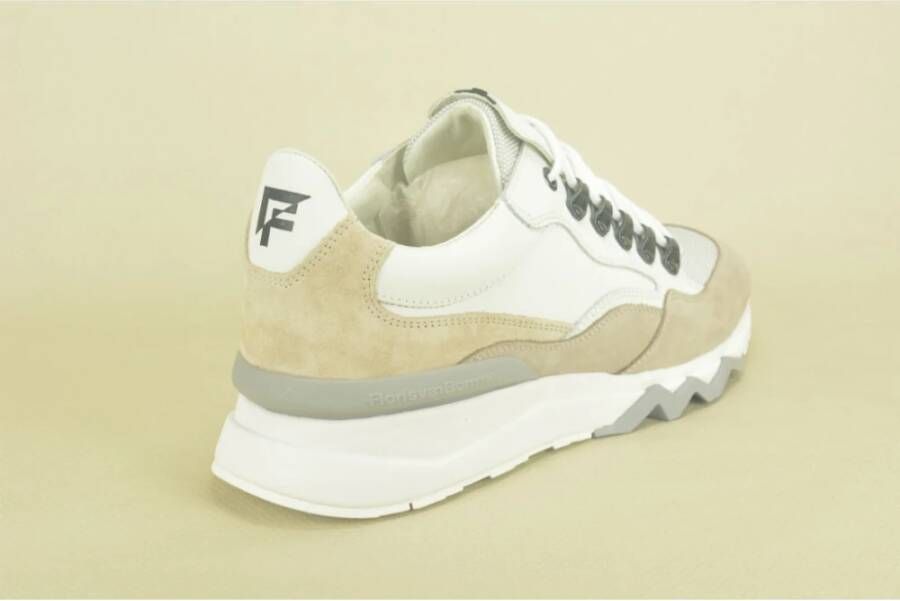 Floris van Bommel Wit Beige Runner Haken White Heren