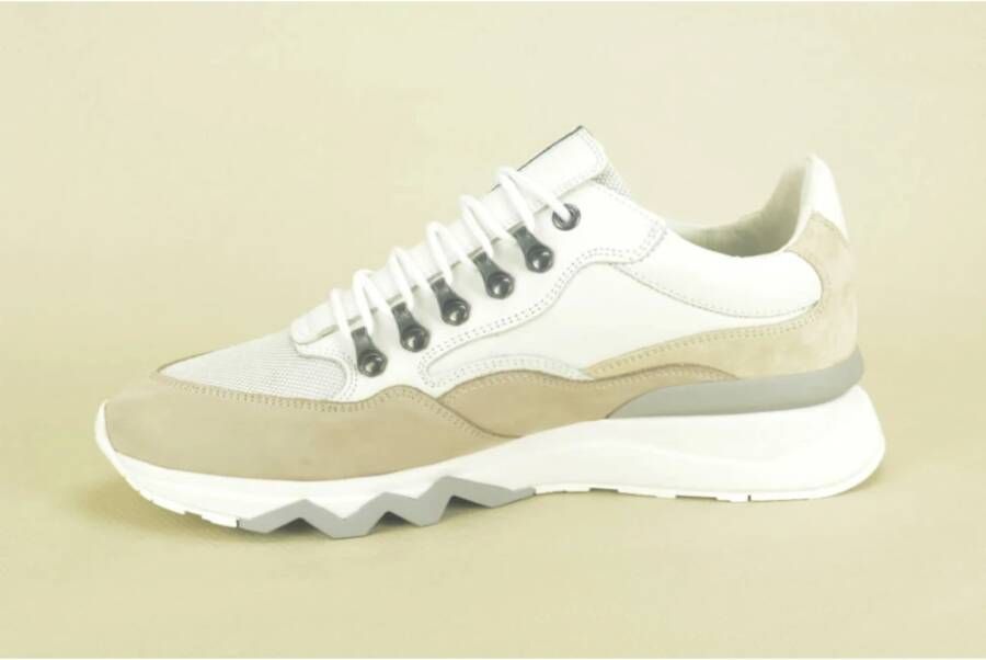Floris van Bommel Wit Beige Runner Haken White Heren