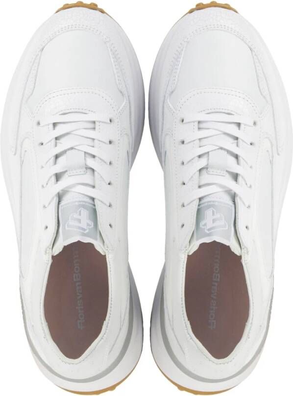 Floris van Bommel Witte Sneakers White Dames