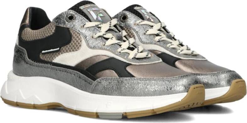 Floris van Bommel Zilveren Lage Sneakers voor Herfst Winter