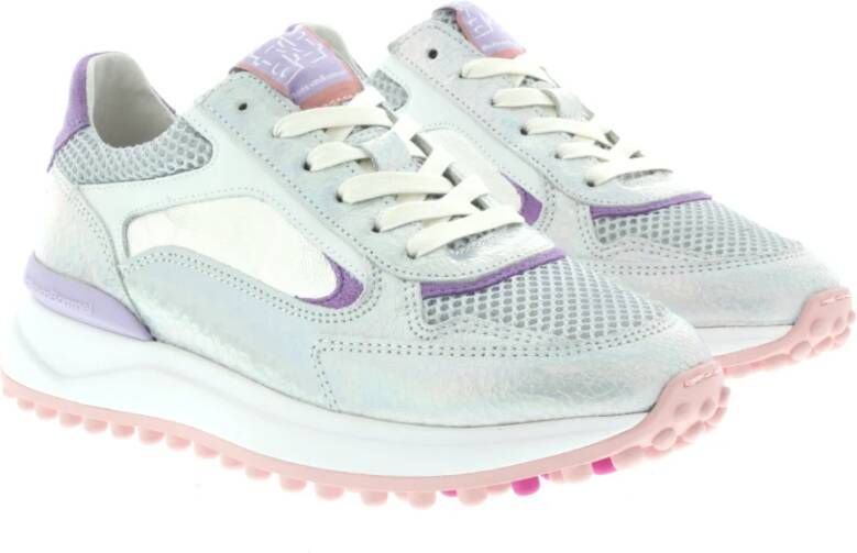 Floris van Bommel Zilveren Noppi 19.22 Sneakers Multicolor Dames
