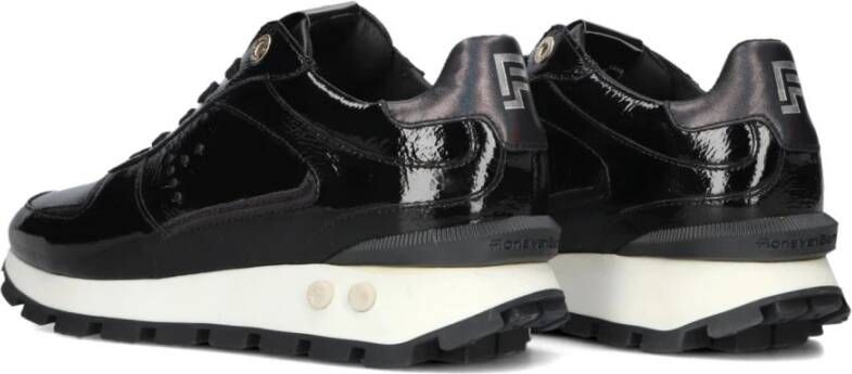Floris van Bommel Zwarte Lage Sneakers Blokki Stijl