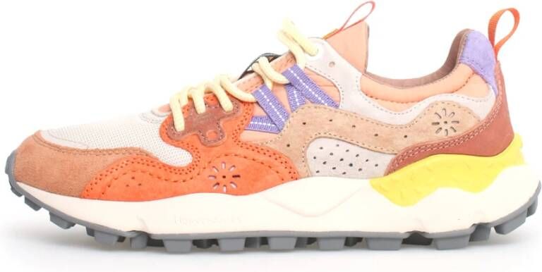 Flower Mountain Beige Multicolor Sneakers Yamano Style Multicolor Dames