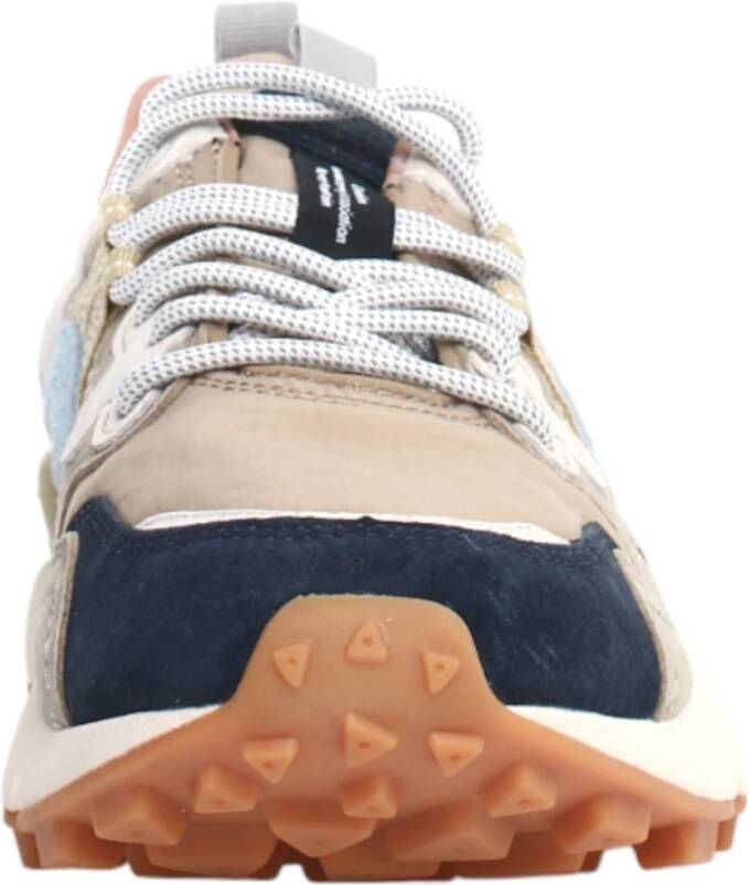 Flower Mountain Suede and technical fabric sneakers Ya o 3 UNI Beige Unisex - Foto 4