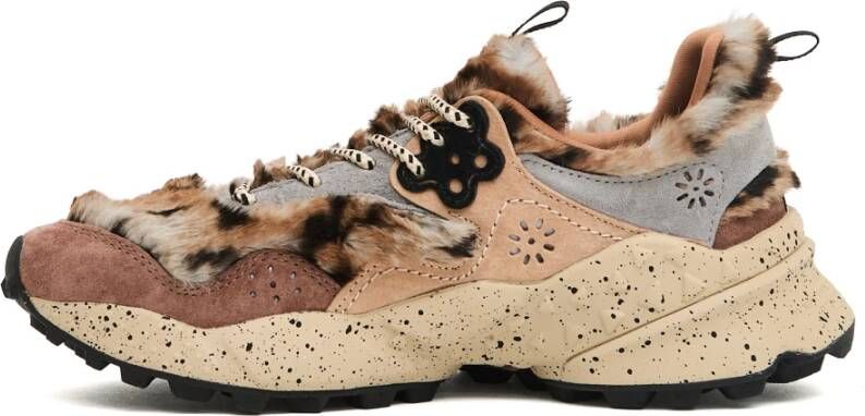 Flower Mountain Beige Sneakers met Outdoor Stijl