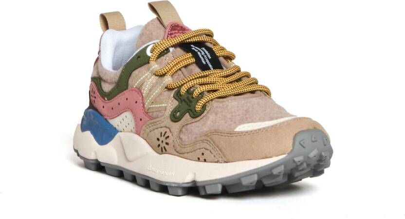 Flower Mountain Beige Sneakers voor Vrouwen Beige Dames