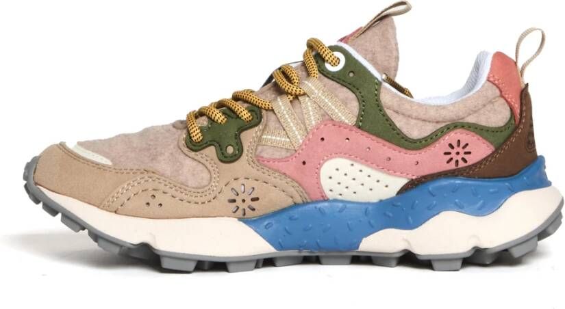 Flower Mountain Beige Sneakers voor Vrouwen Beige Dames