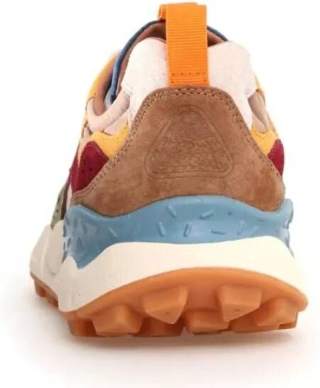 Flower Mountain Blauwe Lage Sneakers Kurk Binnenzool