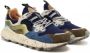 Flower Mountain Blauwe Suède en Stoffen Sneakers Multicolor Heren - Thumbnail 4