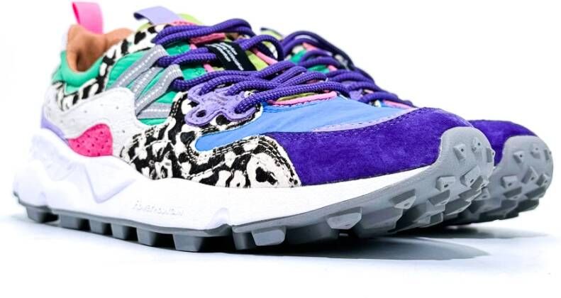 Flower Mountain Blauwe Yamano Sneakers Ss24 Collectie Multicolor Dames