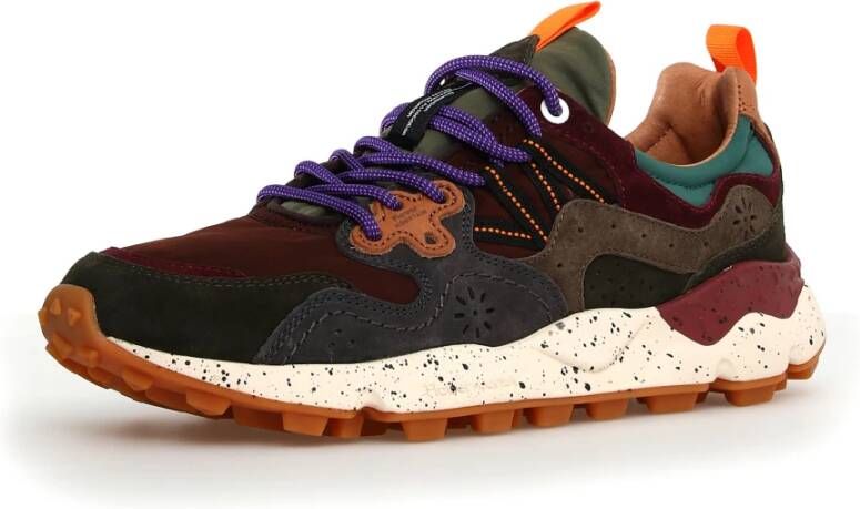 Flower Mountain Bruine Sneakers Urban Stijl Aw24 Multicolor Heren