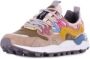 Flower Mountain Bruine Suède Sneakers Rubberen Zool - Thumbnail 2