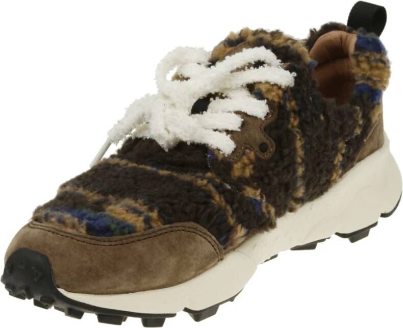 Flower Mountain Bruine Teddy Fur Sneaker