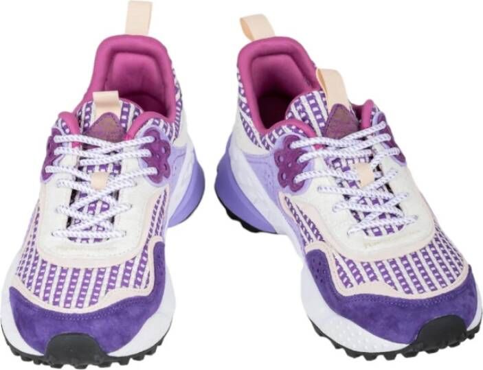 Flower Mountain Casual Sneakers voor Dagelijks Gebruik Purple Dames