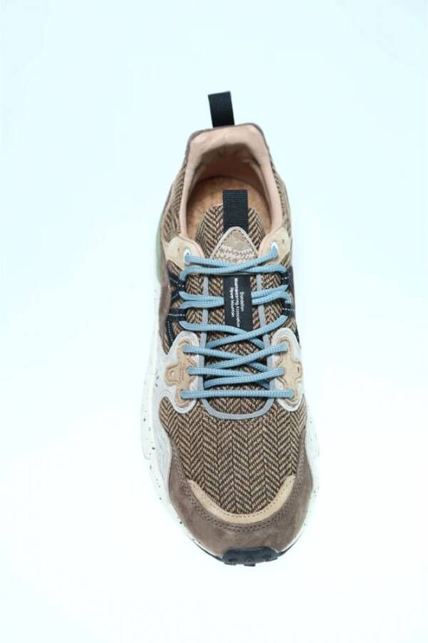 Flower Mountain Chevron en suède sneaker model Yamano