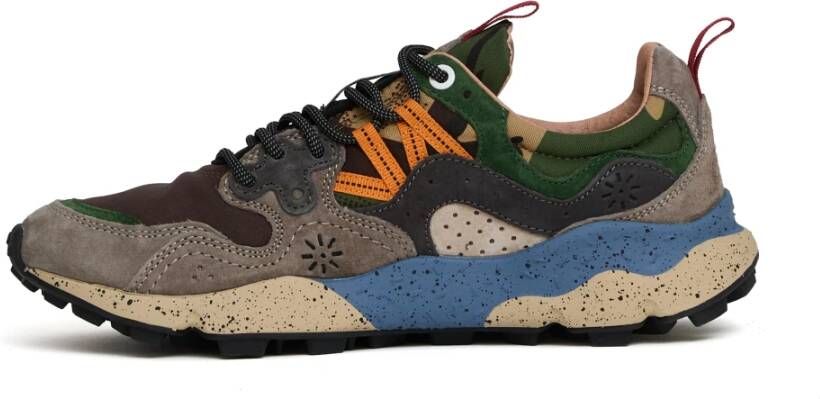 Flower Mountain Donkergrijze Sneakers voor Stadsavonturen