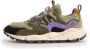 Flower Mountain Eco-Bont Sneakers met Kleurrijke Inzetstukken Multicolor Dames - Thumbnail 5
