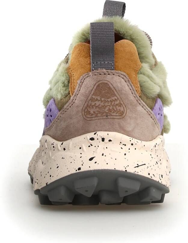 Flower Mountain Eco-Bont Sneakers met Kleurrijke Inzetstukken Multicolor Dames