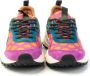 Flower Mountain Gedrukte Suède Sneakers met Kurken Binnenzool Multicolor Dames - Thumbnail 11