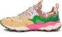 Flower Mountain Gele sneakers met bloemenstof Multicolor Dames - Thumbnail 3