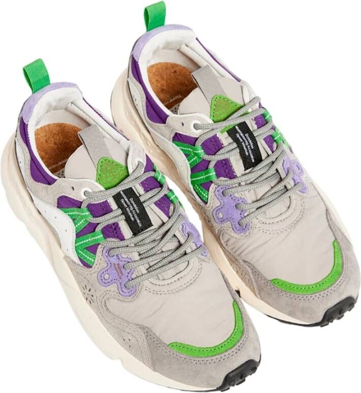 Flower Mountain Grijze Sneakers voor Buitensport Multicolor Heren