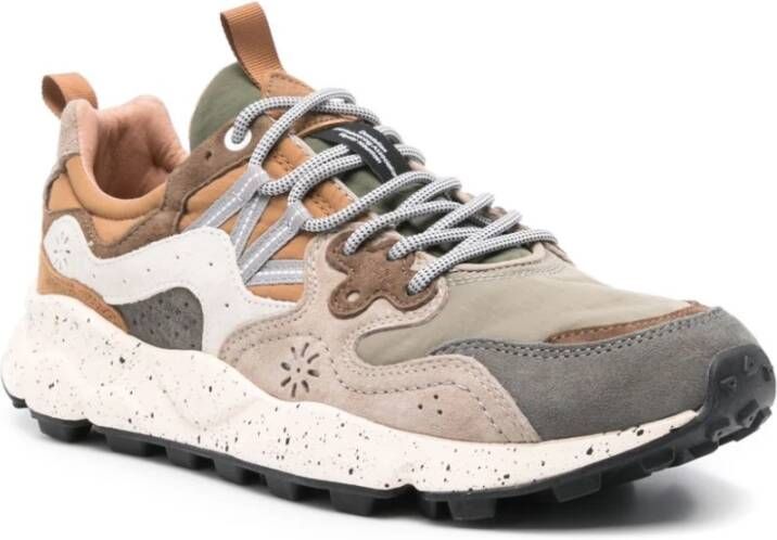 Flower Mountain Grijze Sneakers voor Mannen Ss25 Multicolor Heren