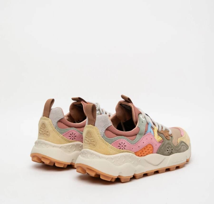 Flower Mountain Grijze Trek Sneakers met Versterkte Oogjes