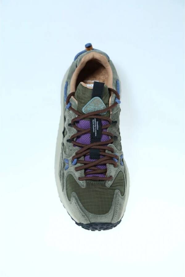 Flower Mountain Groene militaire stijl sneaker