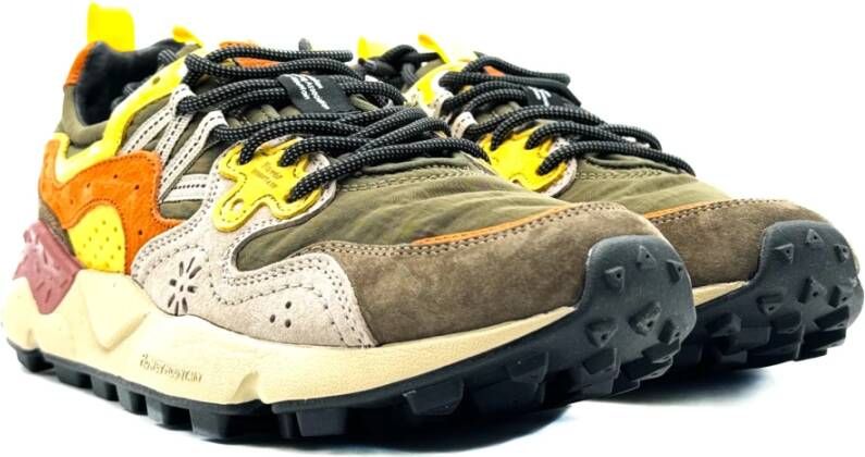 Flower Mountain Groene Yamano Sneakers voor Herfst Winter 2024 2025 Green Heren