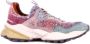 Flower Mountain Imitatiebont Sneakers Logo Achterkant Rubberen Zool Multicolor Dames - Thumbnail 5