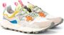 Flower Mountain Suede and technical fabric sneakers Yamano 3 Woman White Dames - Thumbnail 2