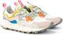 Flower Mountain Suede and technical fabric sneakers Yamano 3 Woman White Dames - Thumbnail 12