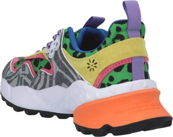 Flower Mountain Kotetsu Sneaker Grijs Groen Geel Multicolor Dames