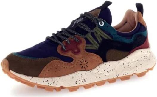 Flower Mountain Lage Katoenen Sneakers met Kurk Binnenzool